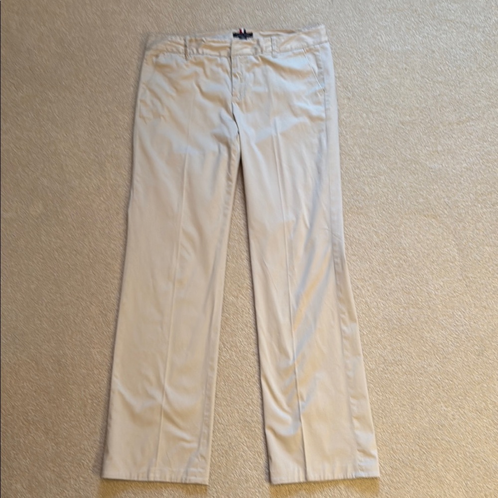 Tommy Hilfiger Tan Straight-Leg Trousers